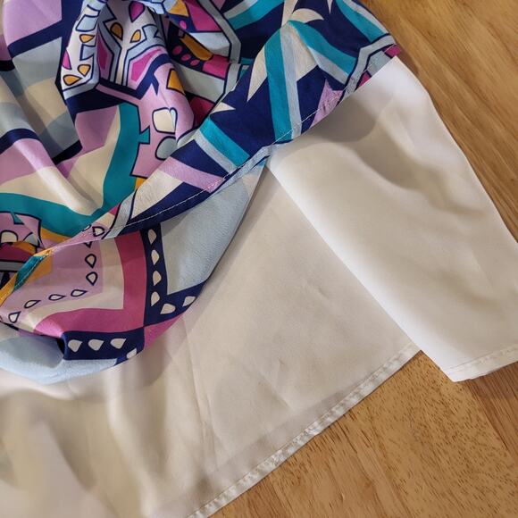 Annie Griffin Max Geometric Print Colorful Purple Pink Size 2 - Picture 9 of 16